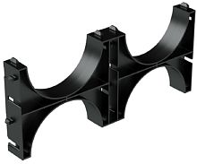 Кластер (держатель) для двустенных труб DKC Octopus Д=90 двойной черный картинка